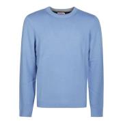 Stijlvolle Shetland Sweater Sun68 , Blue , Heren