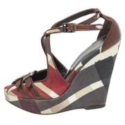 Pre-owned Canvas sandals Burberry Vintage , Multicolor , Dames