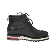 Pre-owned Leather boots Moncler Pre-owned , Black , Heren