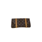 Pre-owned Canvas handbags Louis Vuitton Vintage , Brown , Dames