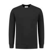 Crewneck Loose Fit Sweater Pure Path , Black , Heren