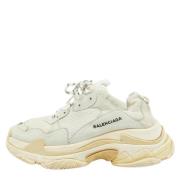 Pre-owned Leather sneakers Balenciaga Vintage , White , Heren