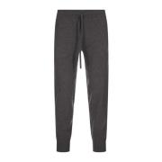 Slim-Fit Grijze Wolmix Joggers Vince , Gray , Heren