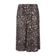 Zwarte Pailletten Lange Rok P.a.r.o.s.h. , Black , Dames