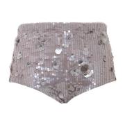 Pailletversierde Grijze Shorts P.a.r.o.s.h. , Gray , Dames