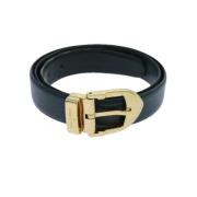 Pre-owned Leather belts Louis Vuitton Vintage , Black , Dames