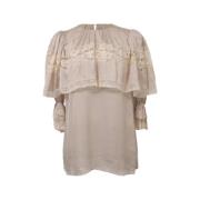 Pre-owned Silk tops Dolce & Gabbana Pre-owned , Beige , Dames