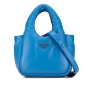 Pre-owned Leather prada-bags Prada Vintage , Blue , Dames