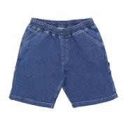 Denim Carpenter Shorts met Gereedschapszakken Dolly Noire , Blue , Dam...