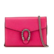 Pre-owned Leather crossbody-bags Gucci Vintage , Pink , Dames