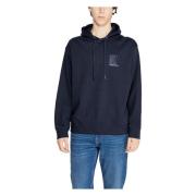 Blauwe Effen Hoodie Mannen Armani Exchange , Blue , Heren