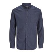 Klassiek Overhemd Lange Mouw Jack & Jones , Blue , Heren