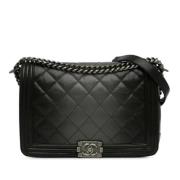 Pre-owned Leather crossbody-bags Chanel Vintage , Black , Dames