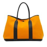 Pre-owned Canvas totes Hermès Vintage , Yellow , Dames