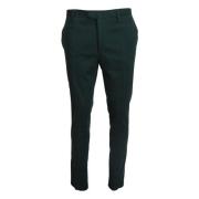 Elegante donkergroene Chino-broek Bencivenga , Green , Heren