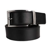 Omkeerbare zwart leren riem Harmont & Blaine , Black , Heren