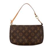 Pre-owned Canvas clutches Louis Vuitton Vintage , Brown , Dames