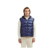 Omkeerbaar gewatteerd vest met capuchon Centogrammi , Blue , Heren