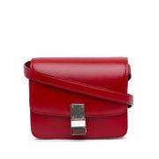 Pre-owned Leather crossbody-bags Celine Vintage , Red , Dames