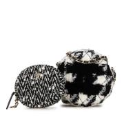 Pre-owned Fabric crossbody-bags Chanel Vintage , White , Dames