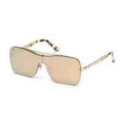 Bronzen zonnebril met gouden spiegellenzen WEB Eyewear , Yellow , Unis...