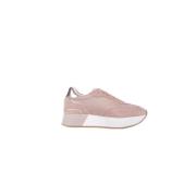 Roze Sport Sneakers Logo Suède Mesh Liu Jo , Pink , Dames