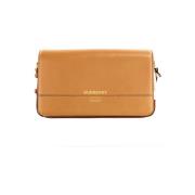 Grace Small Flap Crossbody Clutch Burberry , Brown , Dames