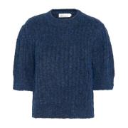 Zwart Iris Gebreide Pullover Trui Karen by Simonsen , Blue , Dames