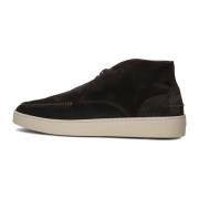 Bruine Suède Hoge Sneakers Greve , Brown , Heren