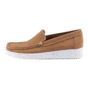 Suede Loafer Toffee 025 Nature Footwear , Brown , Dames