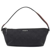 Pre-owned Canvas clutches Gucci Vintage , Black , Dames