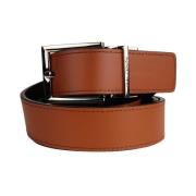 Elegant Reversible Leather Belt Baldinini , Brown , Unisex