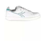 Witte Vetersneakers met Contrasterende Accenten Diadora , White , Dame...