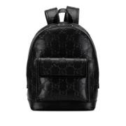 Pre-owned Leather backpacks Gucci Vintage , Black , Dames