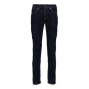 Blauwe Skinny Jeans Klassiek Ontwerp Dondup , Blue , Heren