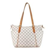 Pre-owned Canvas louis-vuitton-bags Louis Vuitton Vintage , White , Da...