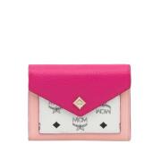 Pre-owned Leather wallets MCM Pre-owned , Pink , Dames