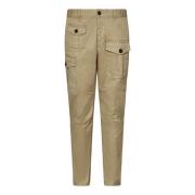 Beige Broek met Knoopsluiting Dsquared2 , Beige , Heren