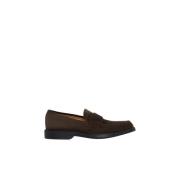 Suede Loafer Kiton , Brown , Heren