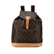 Pre-owned Canvas backpacks Louis Vuitton Vintage , Brown , Dames