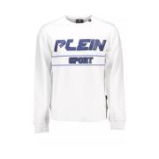 Sportief Sweatshirt met Elegante Lange Mouwen Plein Sport , White , He...