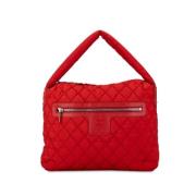 Pre-owned Nylon handbags Chanel Vintage , Red , Dames