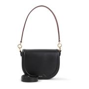 Elegante Cross Body Zwarte Tas Bally , Black , Dames