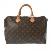 Pre-owned Canvas handbags Louis Vuitton Vintage , Black , Dames