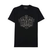 Iconisch Logo Kortemouw T-Shirt John Richmond , Black , Heren