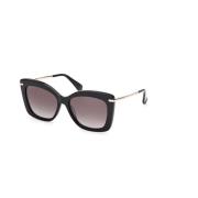 Vierkante zonnebril Beth1 Zwart Glanzend Max Mara , Black , Dames