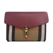 Crimson House Check Crossbody Tas Burberry , Multicolor , Dames