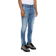 Denim Jeans Gele Label Dsquared2 , Blue , Heren