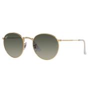 Retro Ronde Metalen Zonnebril Ray-Ban , Yellow , Unisex