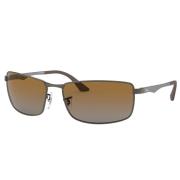 Sportieve Vierkante Zonnebril Rb3498 Stijl Ray-Ban , Gray , Unisex